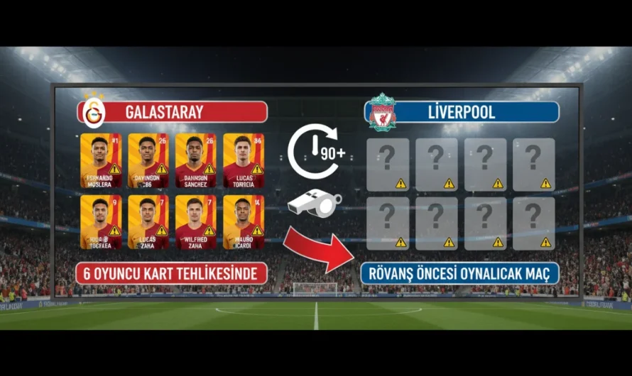 Galatasaray Liverpool Rövanşı Öncesi 6 Oyuncu Kart Tehlikesinde